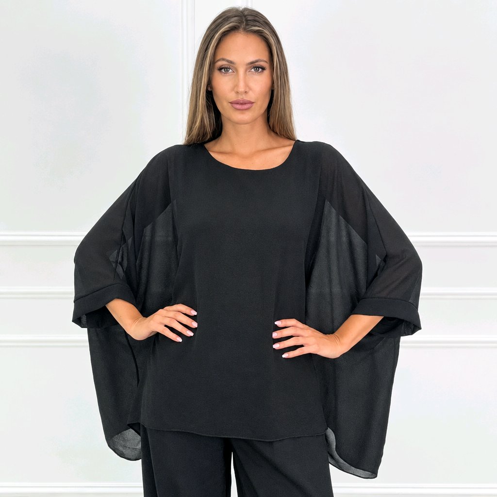 Kaftan chiffon with necklace