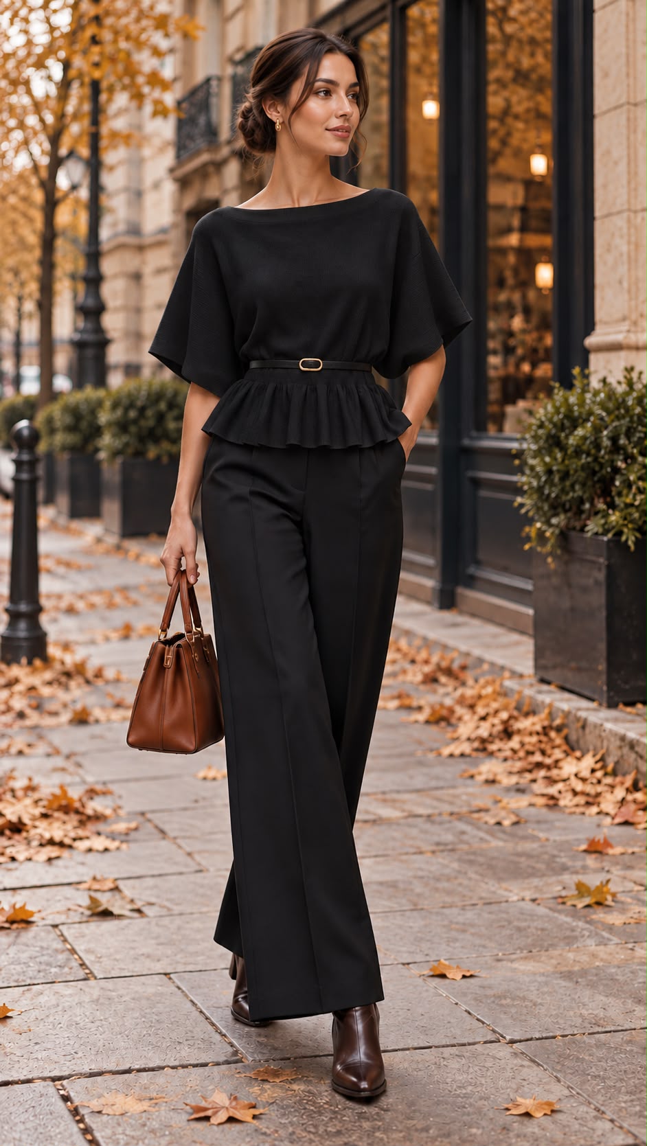 Knit top with belt