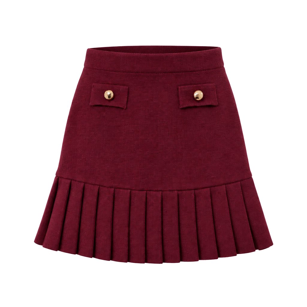 Knit mini skirt