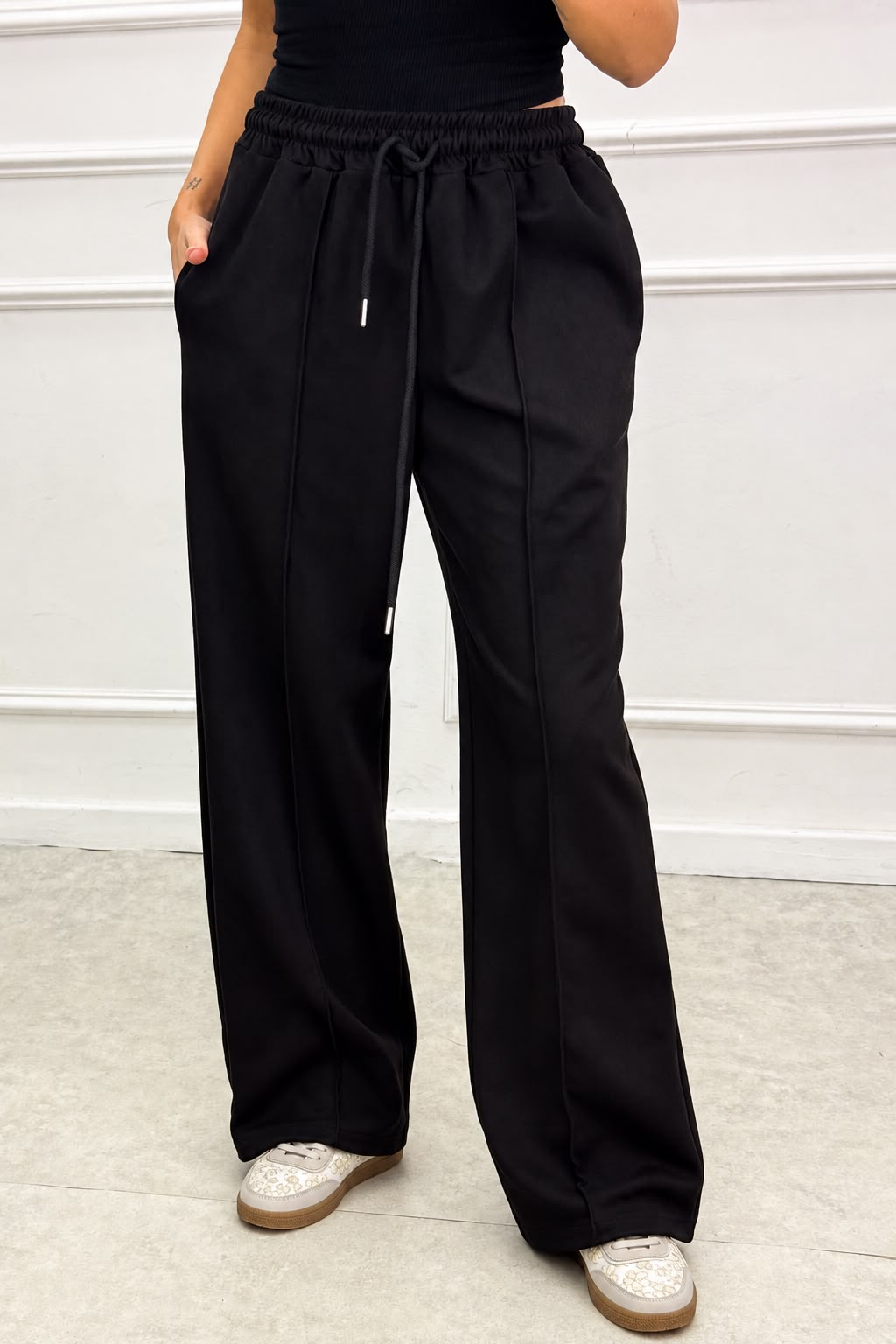 Suede trousers
